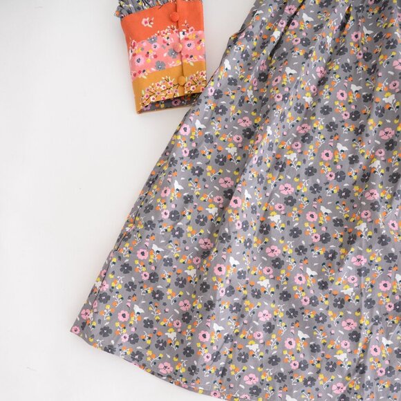 CeliaB BuckEye Tree Puff Sleeve Multicolor Floral Mini Dress S - Picture 6 of 16